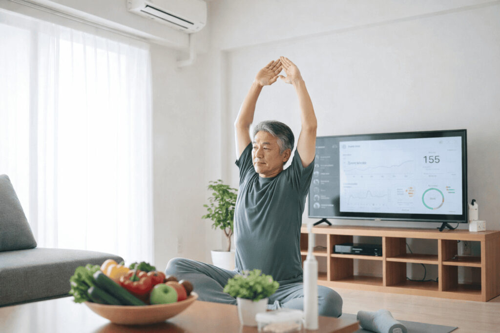 一人っ子の独身男性が生活を謳歌しているイメージ画像